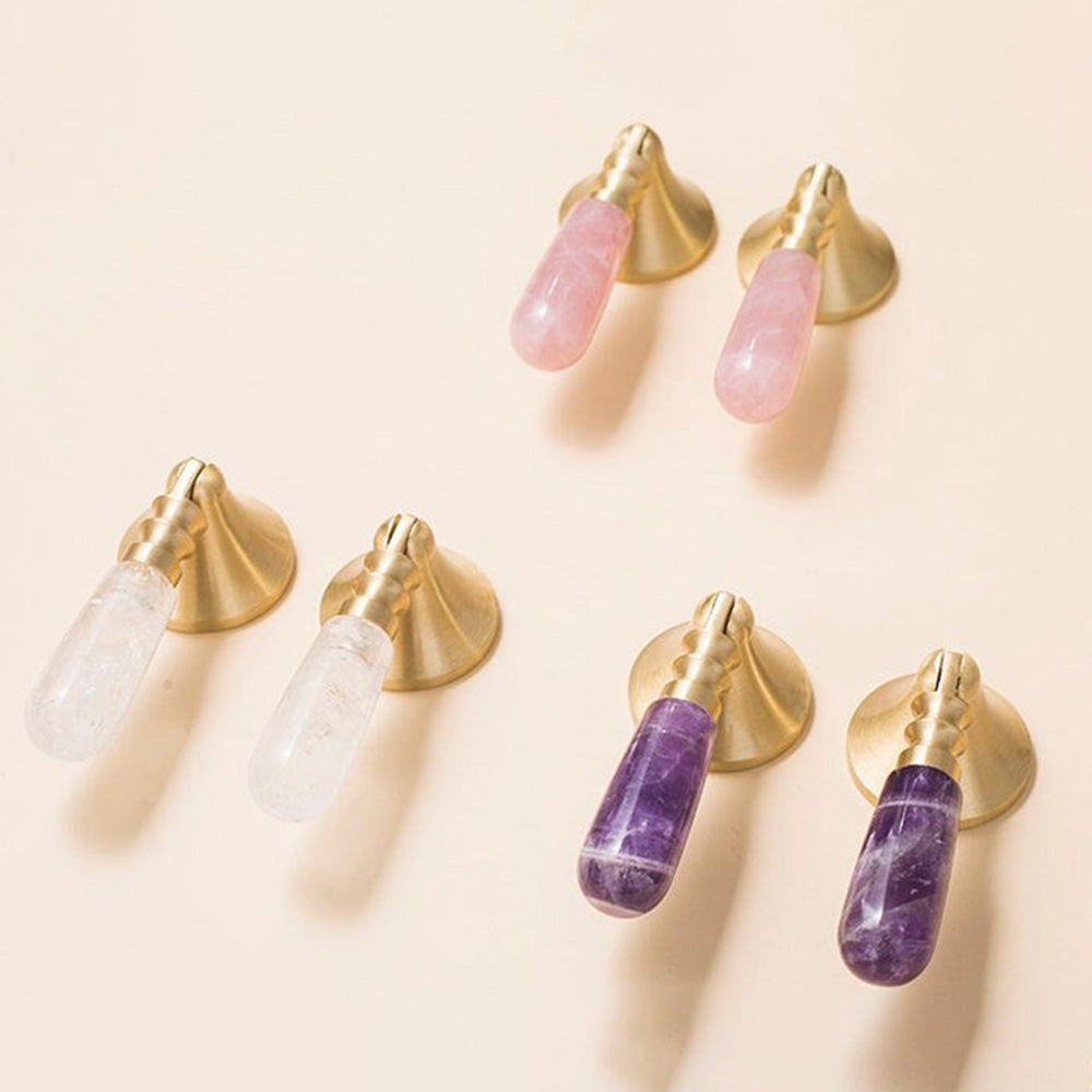 Classic Teardrop Crystal Drawer Knobs