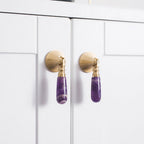 Classic Teardrop Crystal Drawer Knobs
