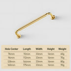 Classic Threaded Bar Cupboard Handles