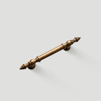 Classical Brass Bar Cupboard Handles with Finial Ends