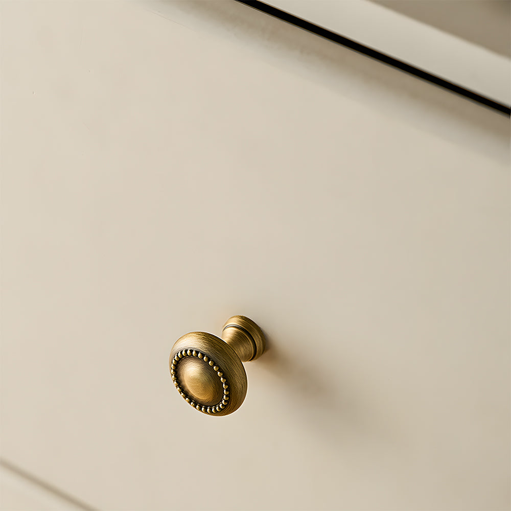 Classical Brass Bar Cupboard Handles with Finial Ends