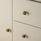 Classical Brass Bar Cupboard Handles with Finial Ends