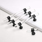 Clear Acrylic and Gold Round T-Bar Drawer Handles & Knobs