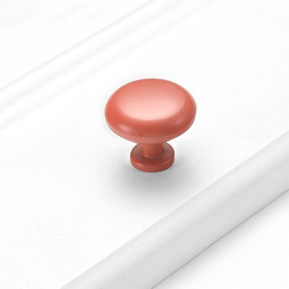Colourful Aluminium Mushroom Drawer Knobs