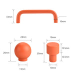 Colourful Double-Curved D Handles & Knobs for Nurseries