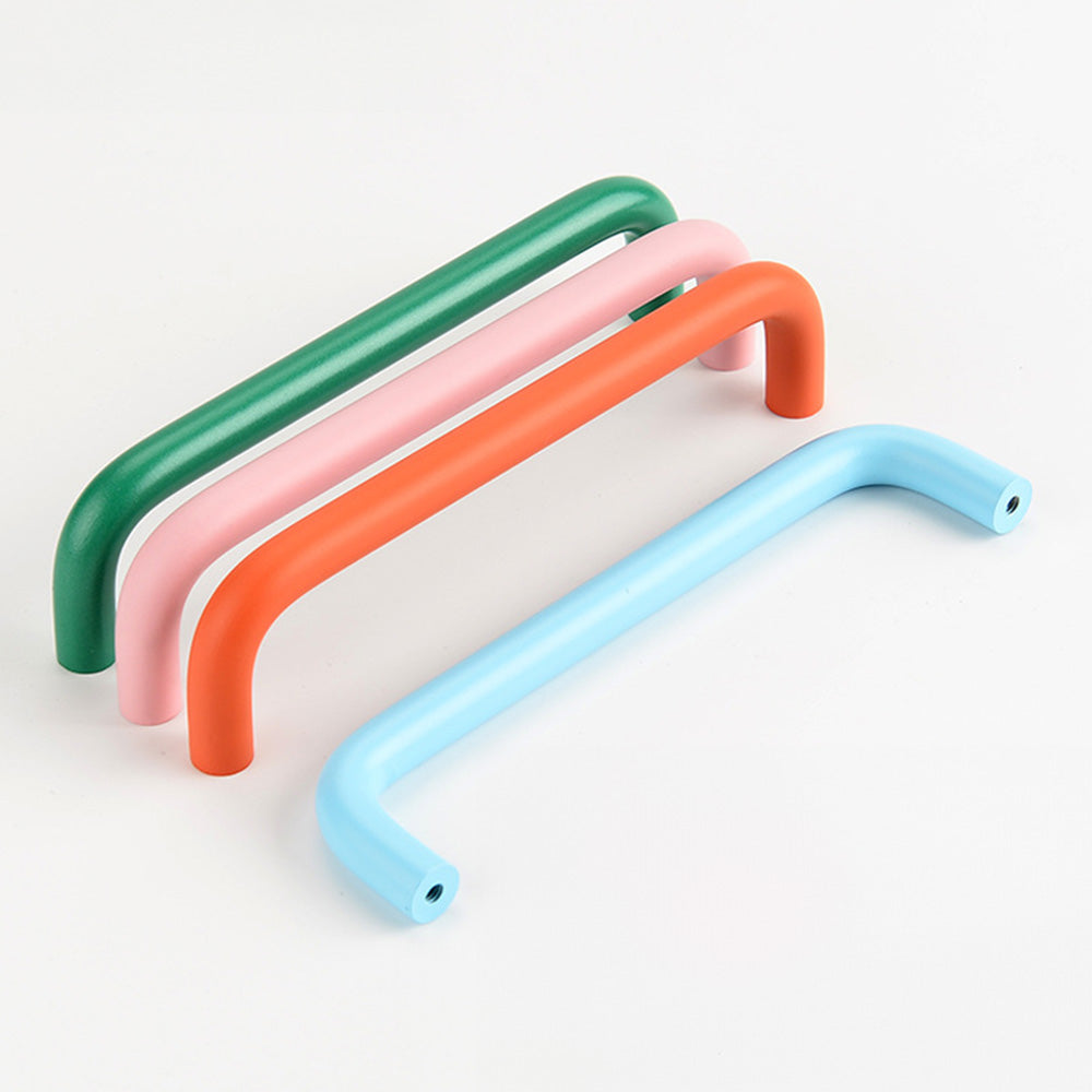 Colourful Double-Curved D Handles & Knobs for Nurseries