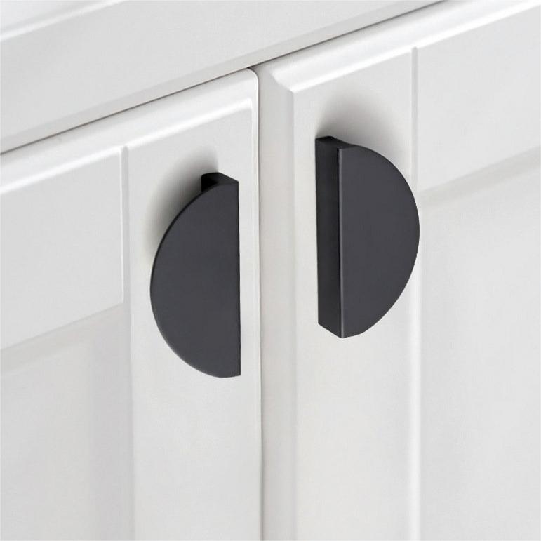 Colourful Half Moon Aluminium Cupboard Handles