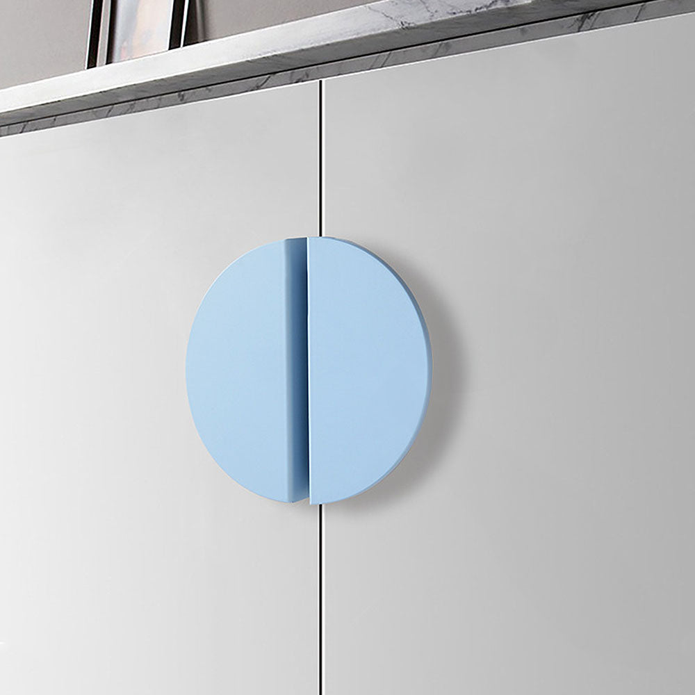 Colourful Half Moon Aluminium Cupboard Handles