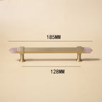 Crystal Point Hexagonal Brass T-Bar Cupboard Handles & Knobs