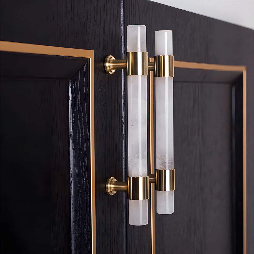 Decorative Crystal and Marble T-Bar Cupboard Handles & Knobs