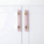 Decorative Crystal and Marble T-Bar Cupboard Handles & Knobs