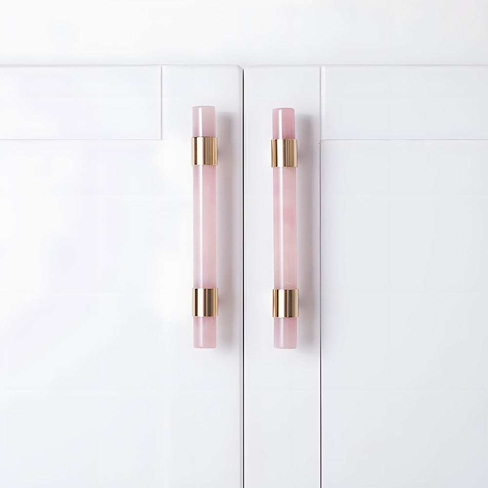 Decorative Crystal and Marble T-Bar Cupboard Handles & Knobs
