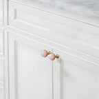 Decorative Crystal and Marble T-Bar Cupboard Handles & Knobs