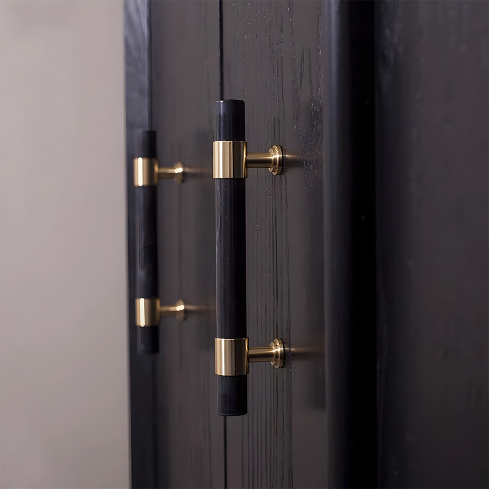 Decorative Crystal and Marble T-Bar Cupboard Handles & Knobs