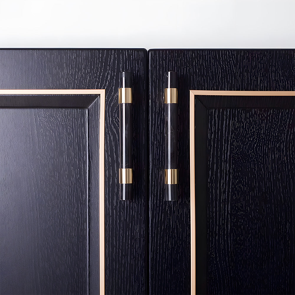 Decorative Crystal and Marble T-Bar Cupboard Handles & Knobs