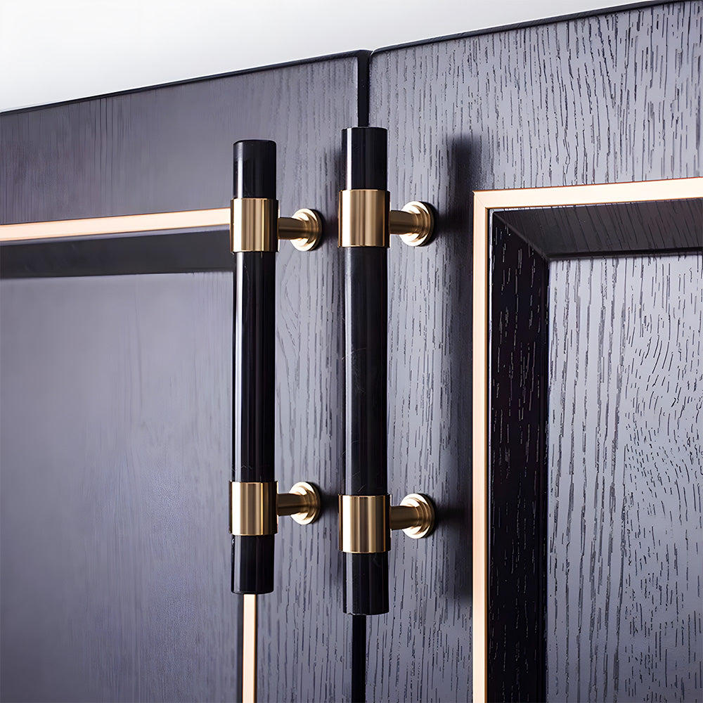 Decorative Crystal and Marble T-Bar Cupboard Handles & Knobs