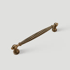 Decorative Twisted Brass Cupboard Handles