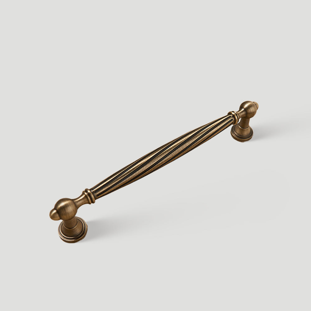 Decorative Twisted Brass Cupboard Handles