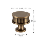 Decorative Twisted Brass Cupboard Handles