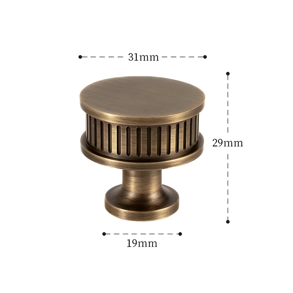 Decorative Twisted Brass Cupboard Handles