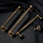 Decorative Twisted Brass Cupboard Handles