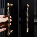 Decorative Twisted Brass Cupboard Handles