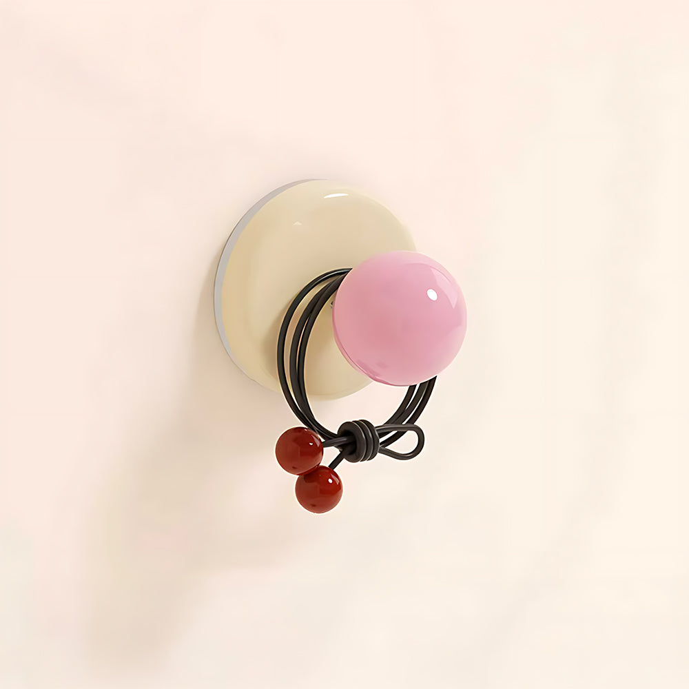 Dopamine Colour Ball Cupboard Knob Hook with Suction Cup