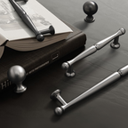European-Style Ball-End T-Bar Drawer Handles