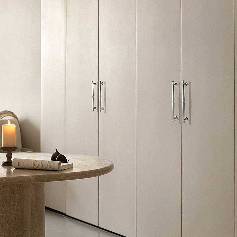 European-Style Ball-End T-Bar Drawer Handles