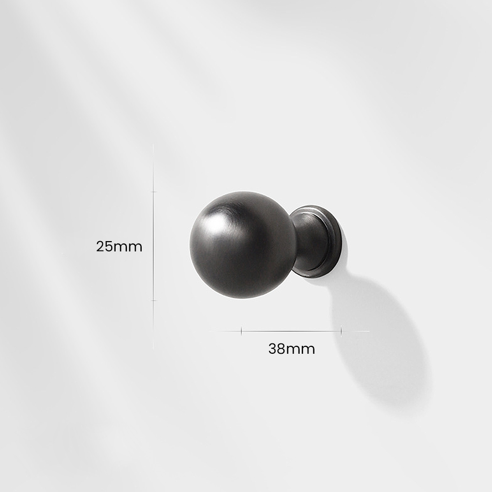 European-Style Ball-End T-Bar Drawer Handles