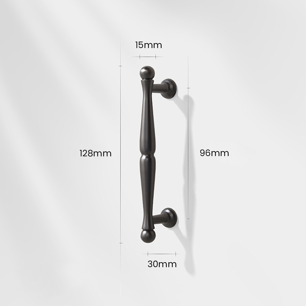 European-Style Ball-End T-Bar Drawer Handles