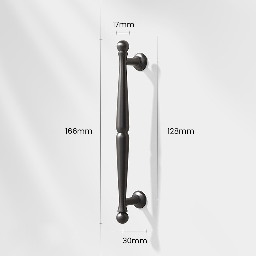 European-Style Ball-End T-Bar Drawer Handles