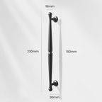 European-Style Ball-End T-Bar Drawer Handles