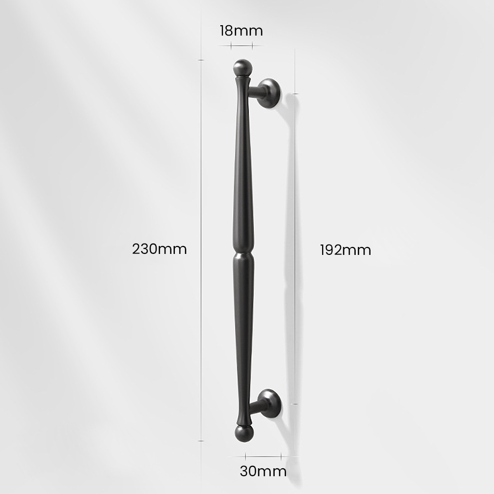 European-Style Ball-End T-Bar Drawer Handles