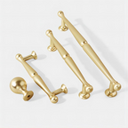 European-Style Ball-End T-Bar Drawer Handles