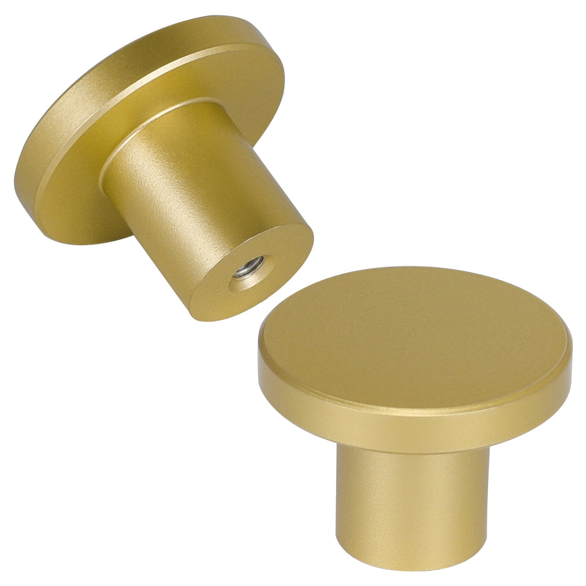 Flat-Top Round Aluminium Alloy Kitchen Cupboard Knobs