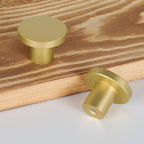Flat-Top Round Aluminium Alloy Kitchen Cupboard Knobs