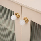 French-Style Crystal Ball T-Bar Wardrobe Handles and Knobs