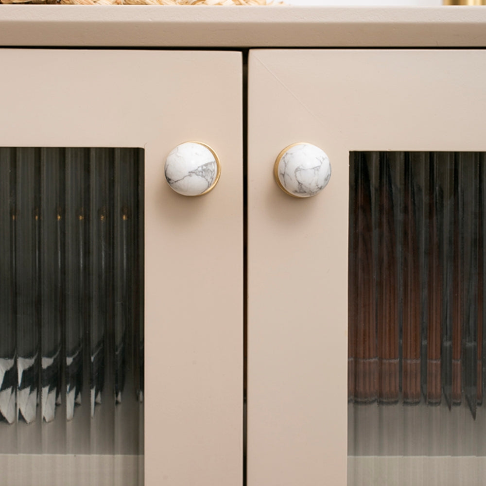 French-Style Crystal Ball T-Bar Wardrobe Handles and Knobs