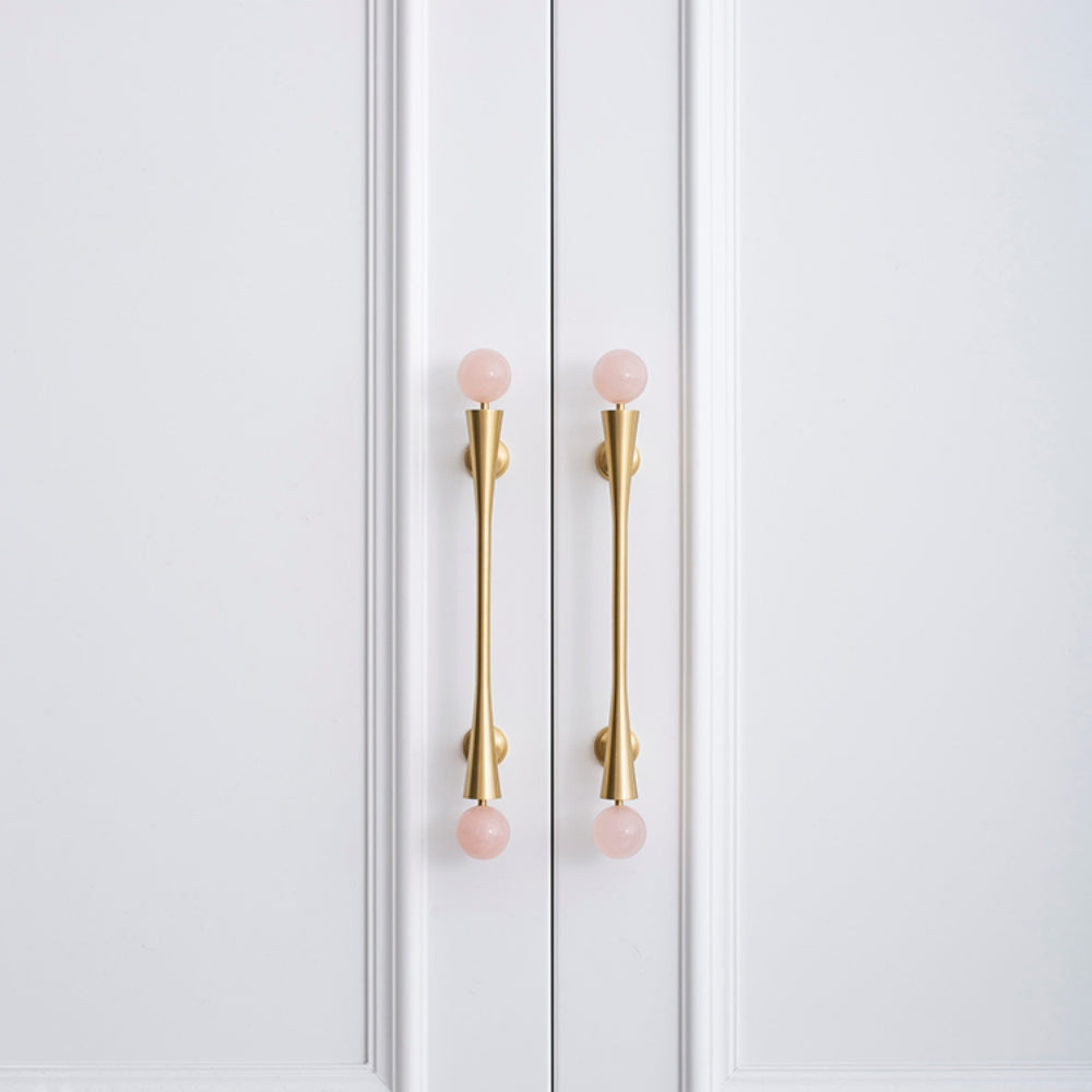 French-Style Crystal Ball T-Bar Wardrobe Handles and Knobs