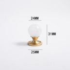 French-Style Crystal Ball T-Bar Wardrobe Handles and Knobs