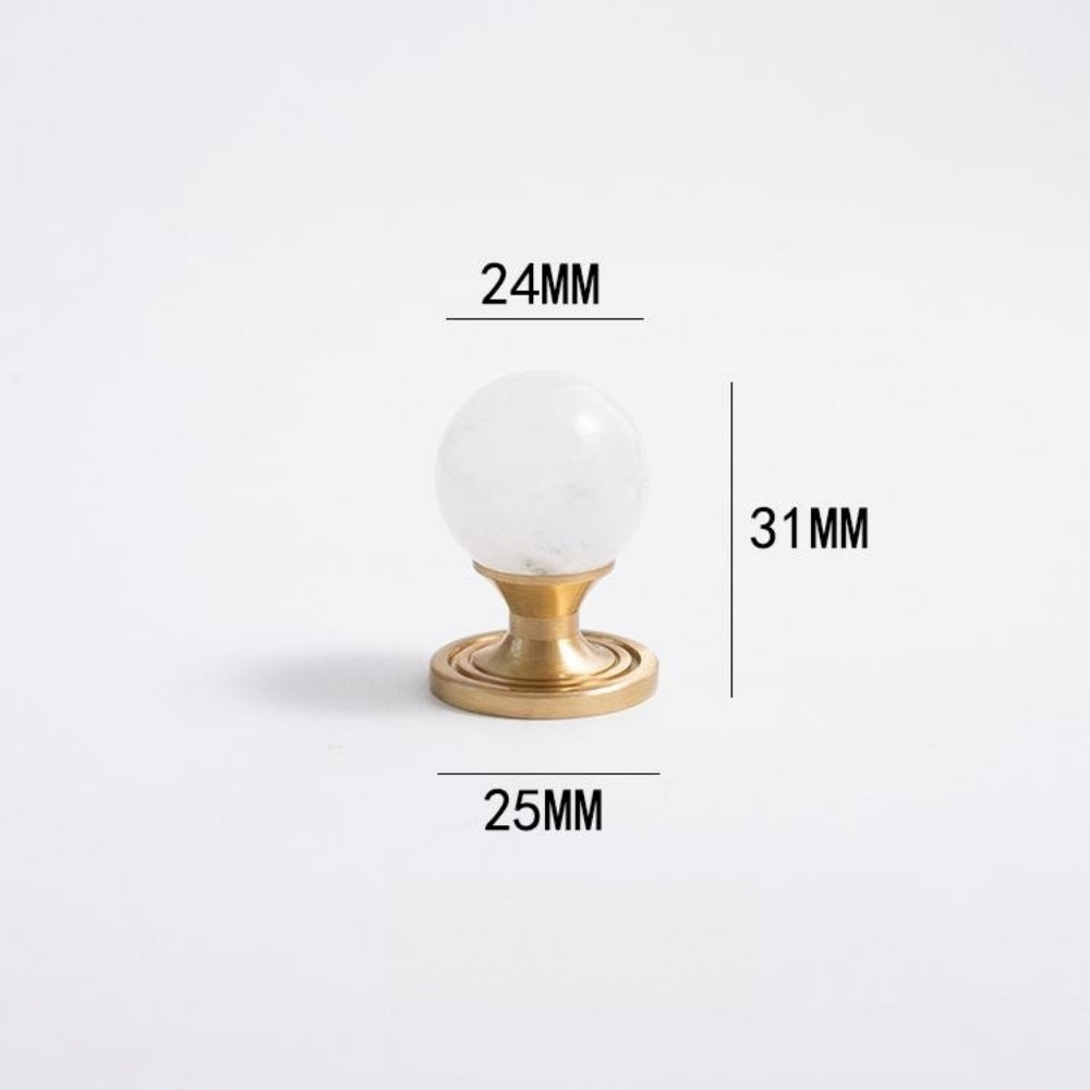 French-Style Crystal Ball T-Bar Wardrobe Handles and Knobs