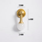 French-Style Crystal Ball T-Bar Wardrobe Handles and Knobs