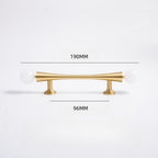 French-Style Crystal Ball T-Bar Wardrobe Handles and Knobs