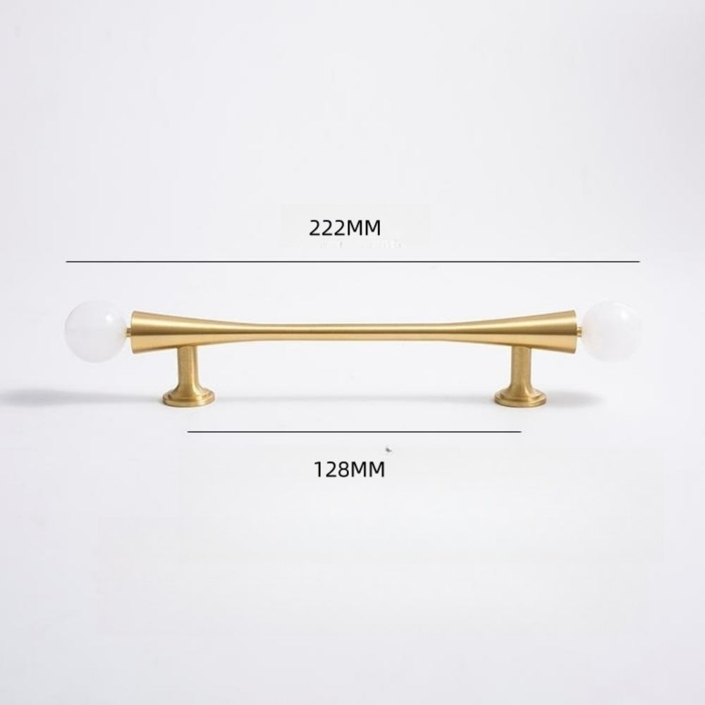 French-Style Crystal Ball T-Bar Wardrobe Handles and Knobs