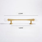 French-Style Crystal Ball T-Bar Wardrobe Handles and Knobs