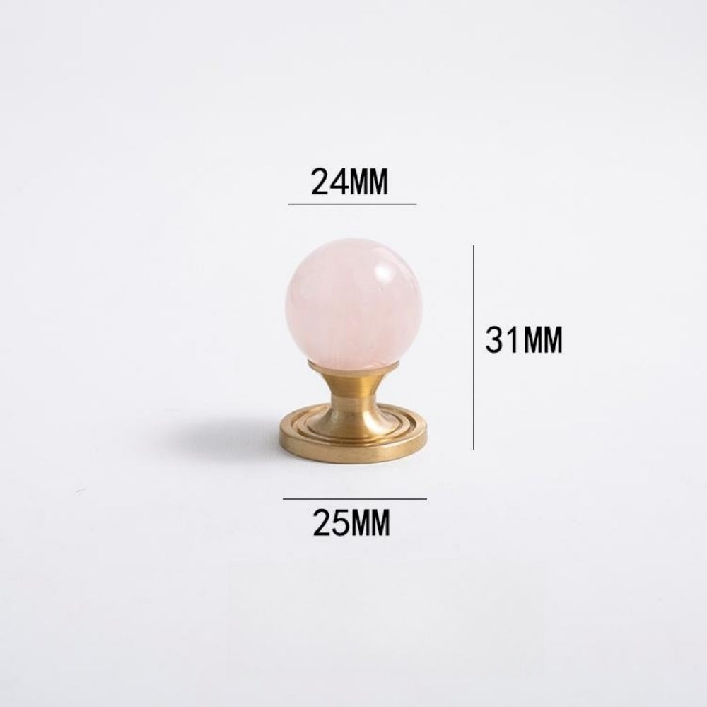 French-Style Crystal Ball T-Bar Wardrobe Handles and Knobs