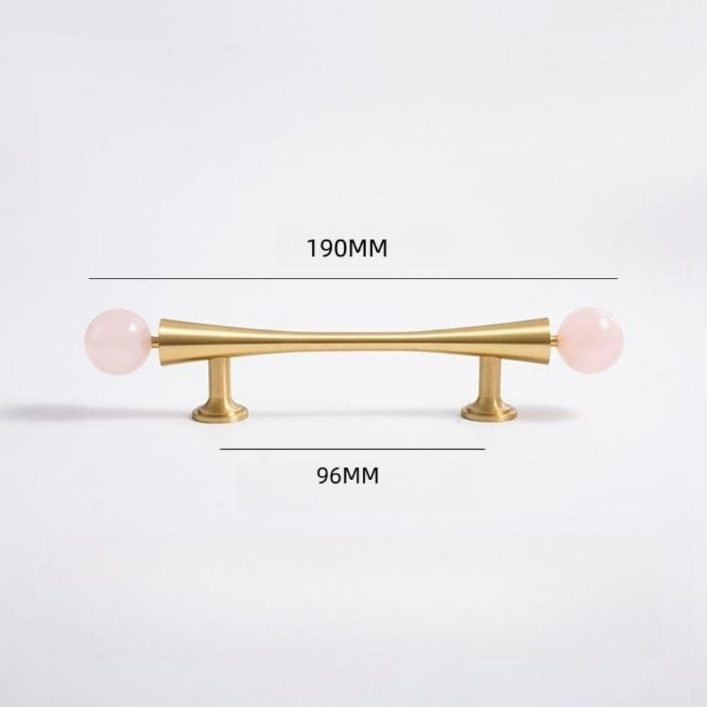 French-Style Crystal Ball T-Bar Wardrobe Handles and Knobs