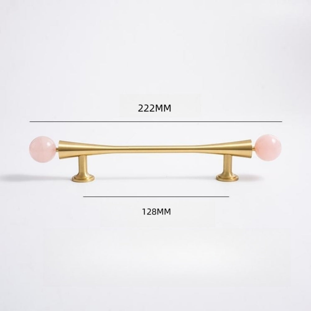 French-Style Crystal Ball T-Bar Wardrobe Handles and Knobs