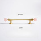 French-Style Crystal Ball T-Bar Wardrobe Handles and Knobs